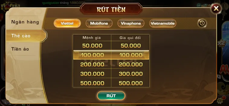 Rút Tiền iWin Club Bằng Thẻ Cào An Toàn Nhanh Chóng Hiệu Quả Nhất